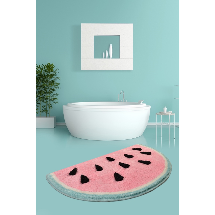 Tapis de salle de bains KARPUZ 60x100 cm melon