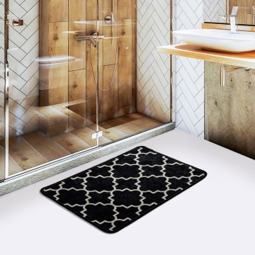 Tapis de salle de bains KUPA 40x60 cm noir