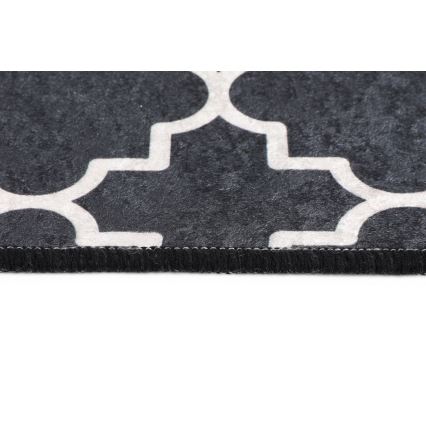 Tapis de salle de bains KUPA 40x60 cm noir