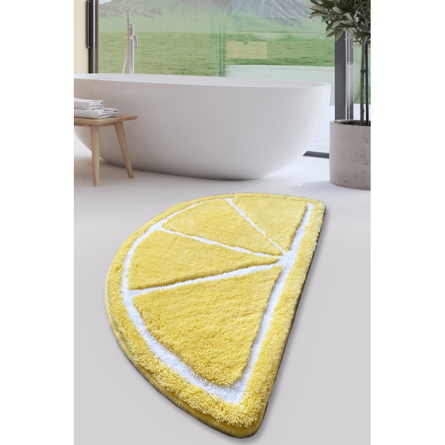 Tapis de salle de bains LIMON 60x100 cm citron