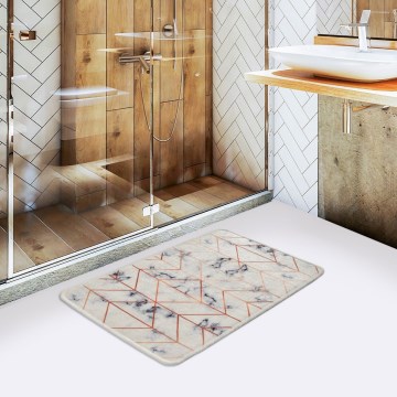 Tapis de salle de bains MOREA 40x60 cm beige