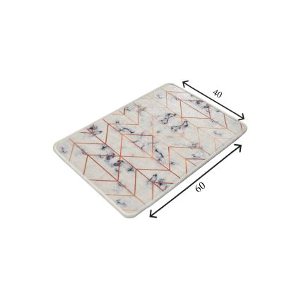 Tapis de salle de bains MOREA 40x60 cm beige