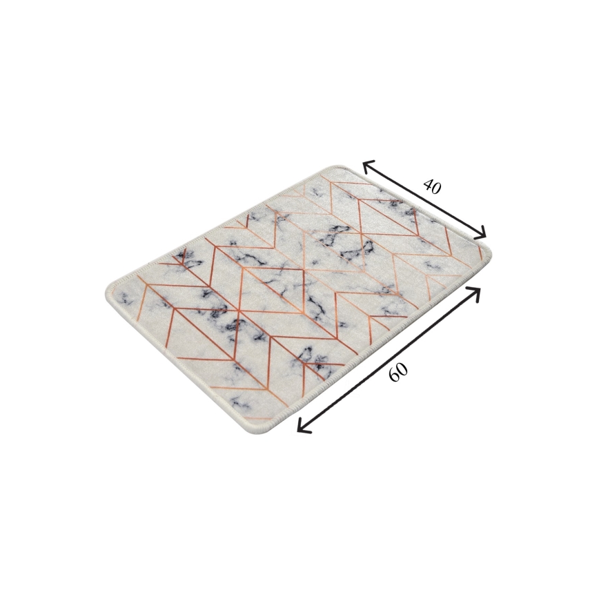 Tapis de salle de bains MOREA 40x60 cm beige