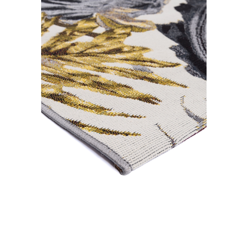 Tapis d'extérieur CAPPUCCINO 120x180 cm doré/gris/blanc