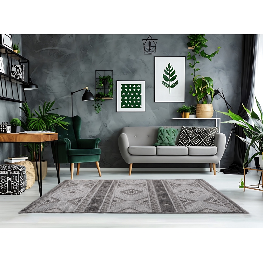 Tapis d'extérieur CHIARA 80x150 cm gris