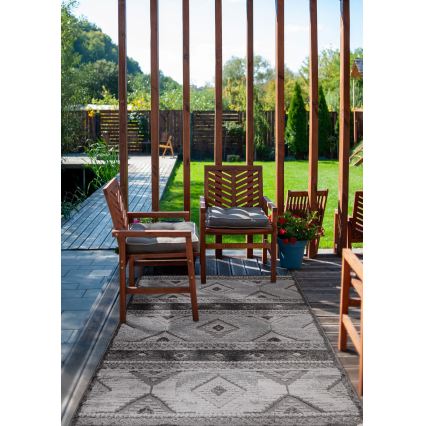 Tapis d'extérieur CHIARA 80x150 cm gris