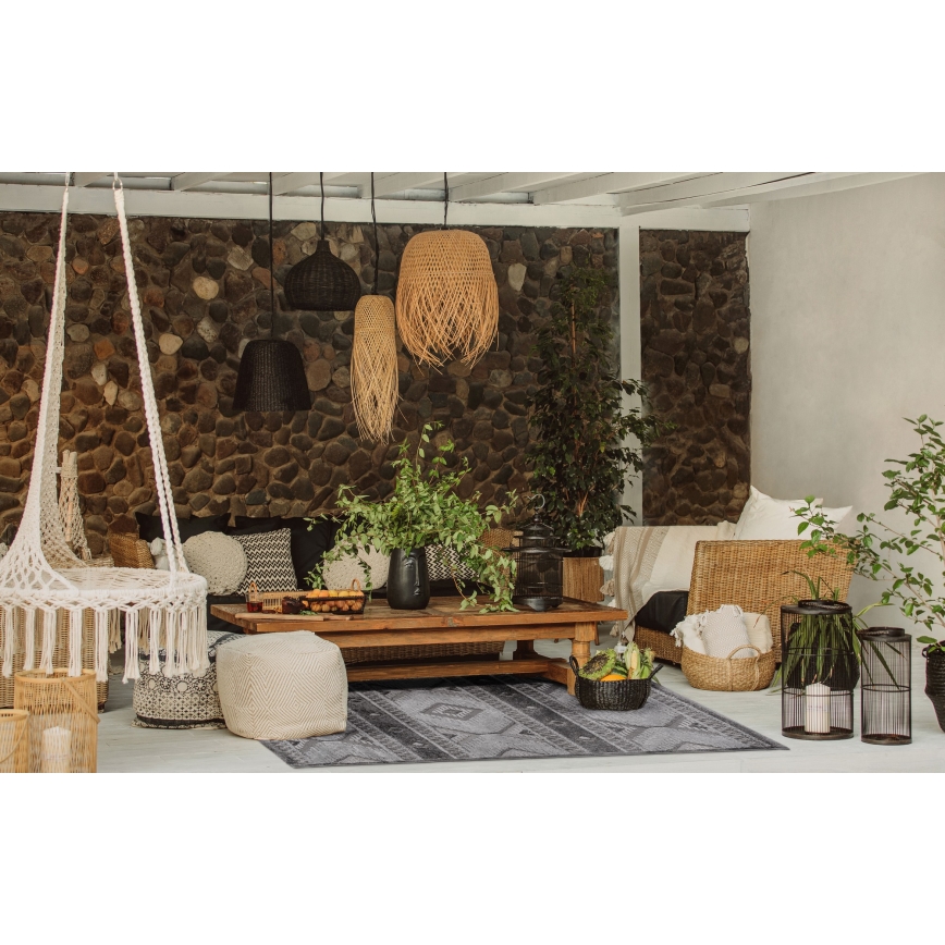 Tapis d'extérieur CHIARA 80x150 cm gris