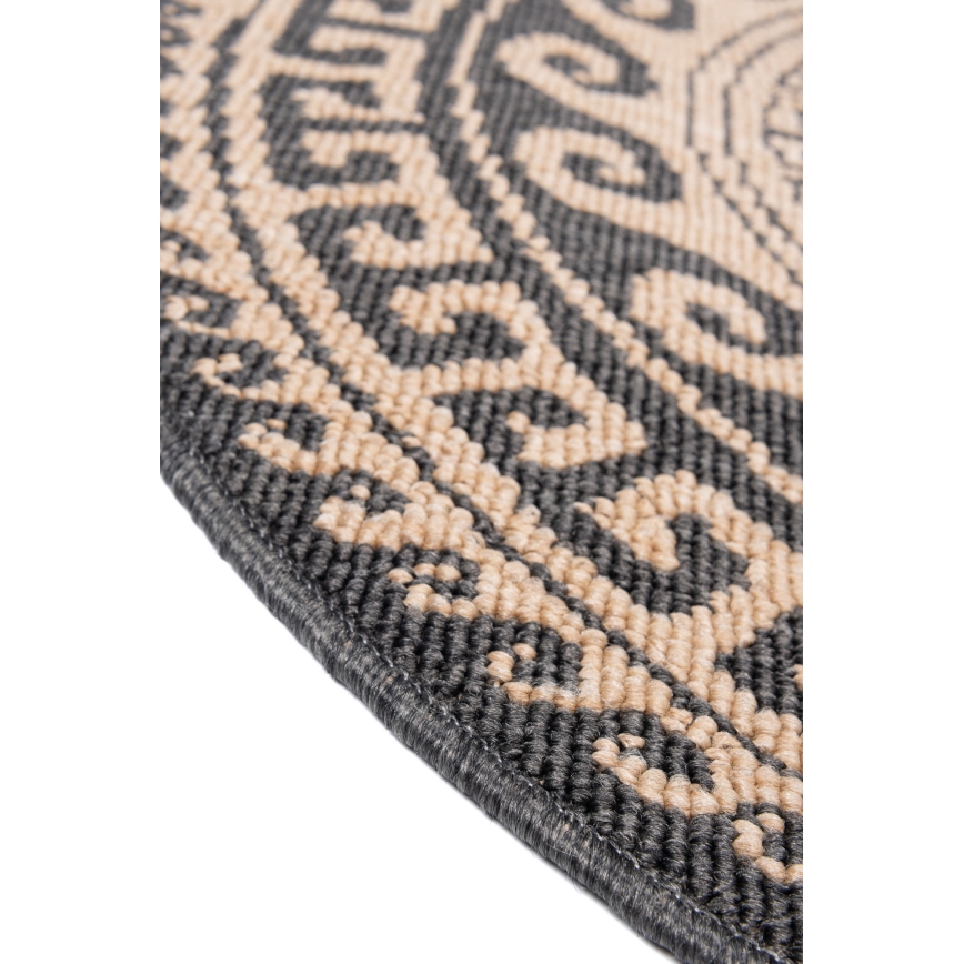 Tapis d'extérieur DELMAR 80 cm marron/beige