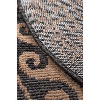 Tapis d'extérieur DELMAR 80 cm marron/beige