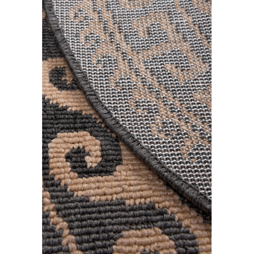 Tapis d'extérieur DELMAR 80 cm marron/beige
