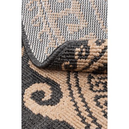 Tapis d'extérieur DELMAR 80 cm marron/beige