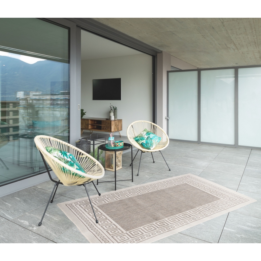 Tapis d'extérieur EXPRESS NEW OUTDOOR 120 x 160 cm gris/beige