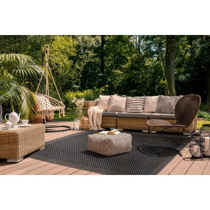 Tapis d'extérieur EXPRESS NEW OUTDOOR 160x220 cm anthracite/marron