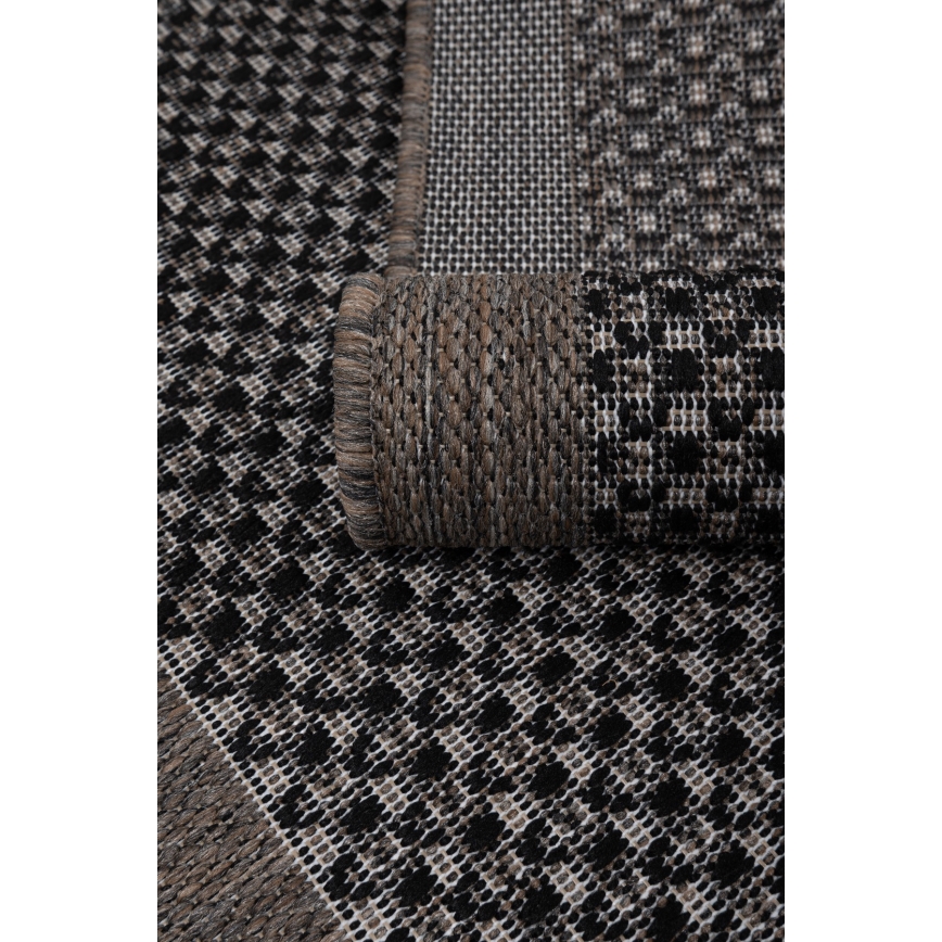 Tapis d'extérieur EXPRESS NEW OUTDOOR 80 x 150 cm anthracite/marron
