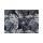 Tapis d'extérieur JUNGLE 160x220 cm, noir/blanc, motif feuillage