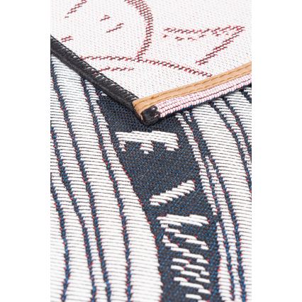 Tapis d'extérieur JUNGLE 160x220 cm, noir/blanc, motif feuillage