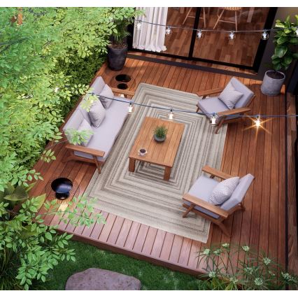 Tapis d'extérieur ORIA 160x220 cm gris