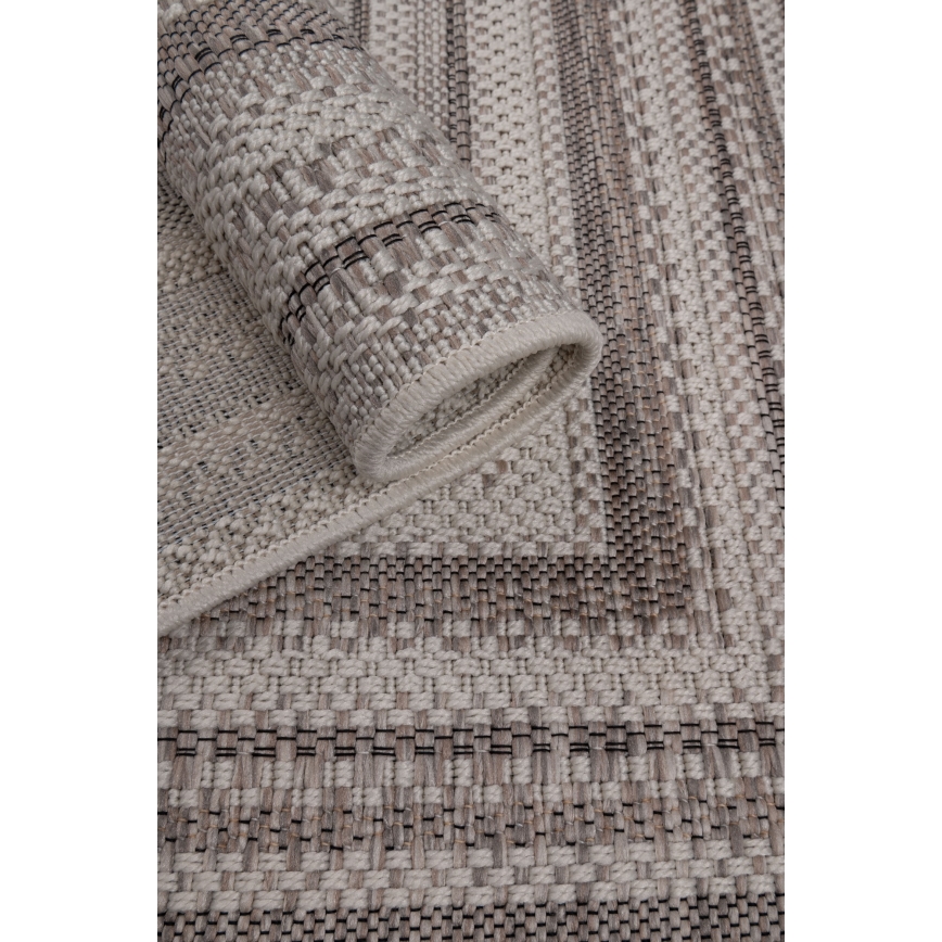Tapis d'extérieur ORIA 200 x 280 cm gris