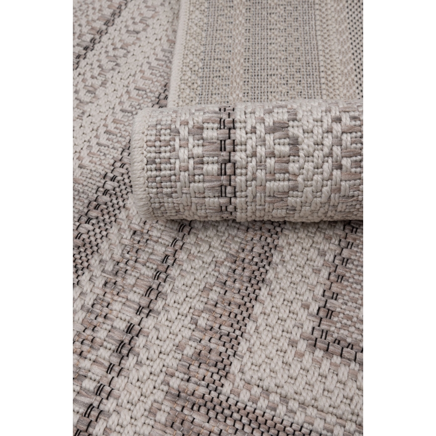 Tapis d'extérieur ORIA 70 x 140 cm gris