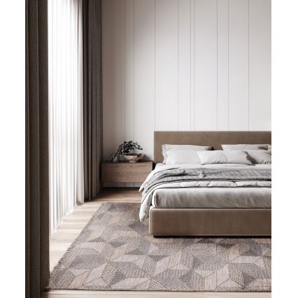 Tapis d'extérieur ORIA 70x140 cm gris/beige