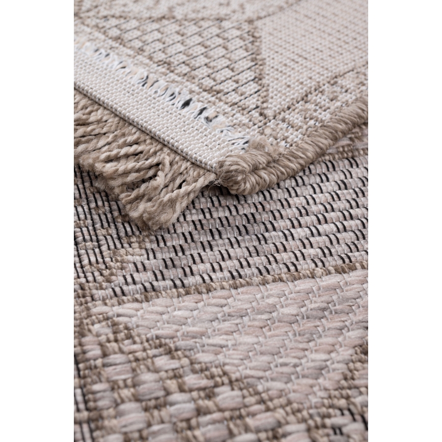 Tapis d'extérieur ORIA 70x140 cm gris/beige