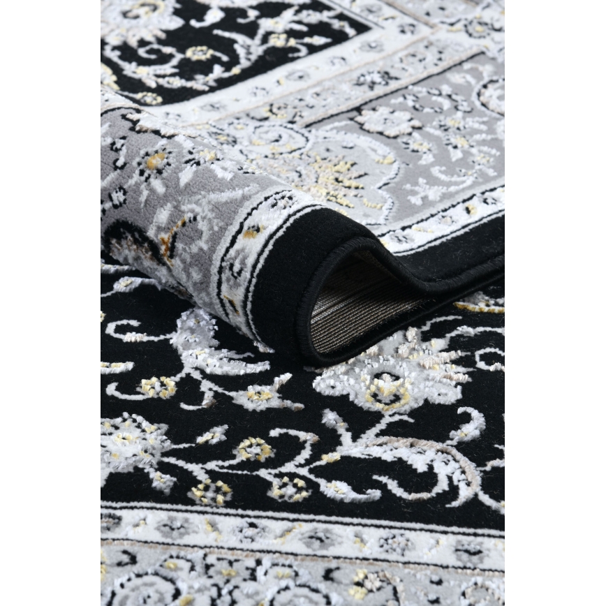 Tapis d'Orient GRECE 120x170 cm 2150 g/m2 noir/gris