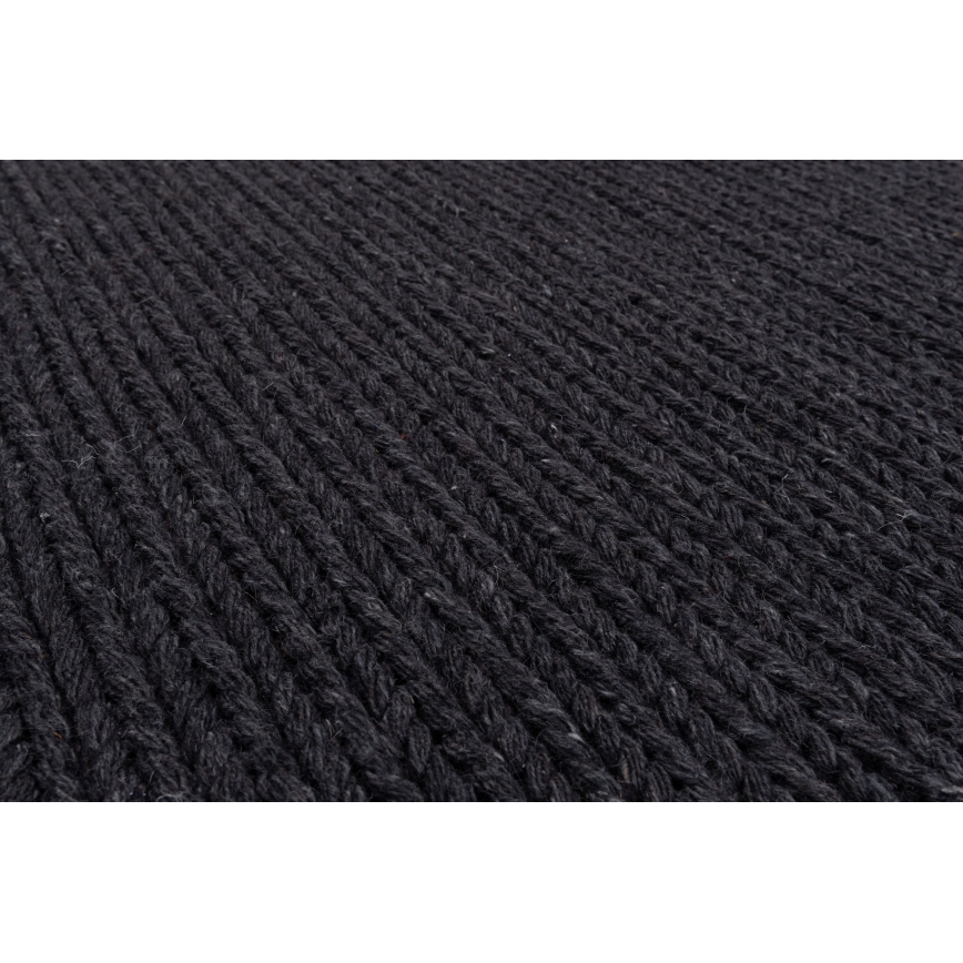 Tapis en laine naturelle FIR WOOL 70x140 cm 2600 g/m2 anthracite