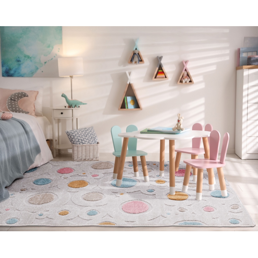 Tapis enfant PIAR 160x230 cm multicolore/à pois