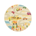 Tapis enfant STELLA STREETS 120 cm beige/ville