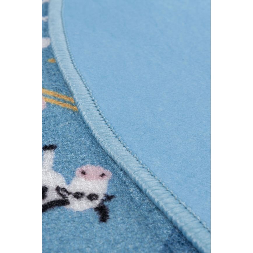 Tapis enfant STELLA STREETS 120 cm bleu/ville