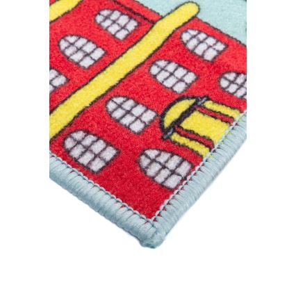 Tapis enfant STELLA STREETS 120x170 cm turquoise/ville