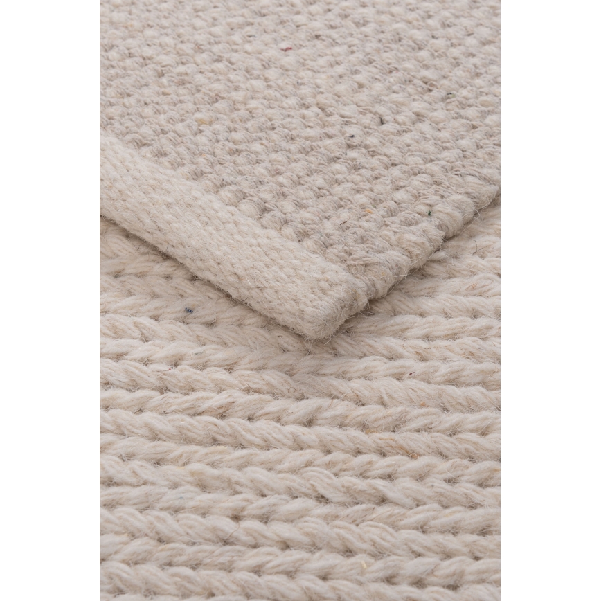 Tapis FIR WOOL 120x170 cm 2600 g/m2 crème/naturel