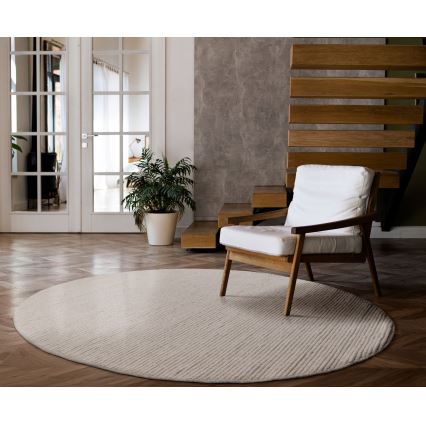 Tapis FIR WOOL 160 cm 2600 g/m2 crème/naturel