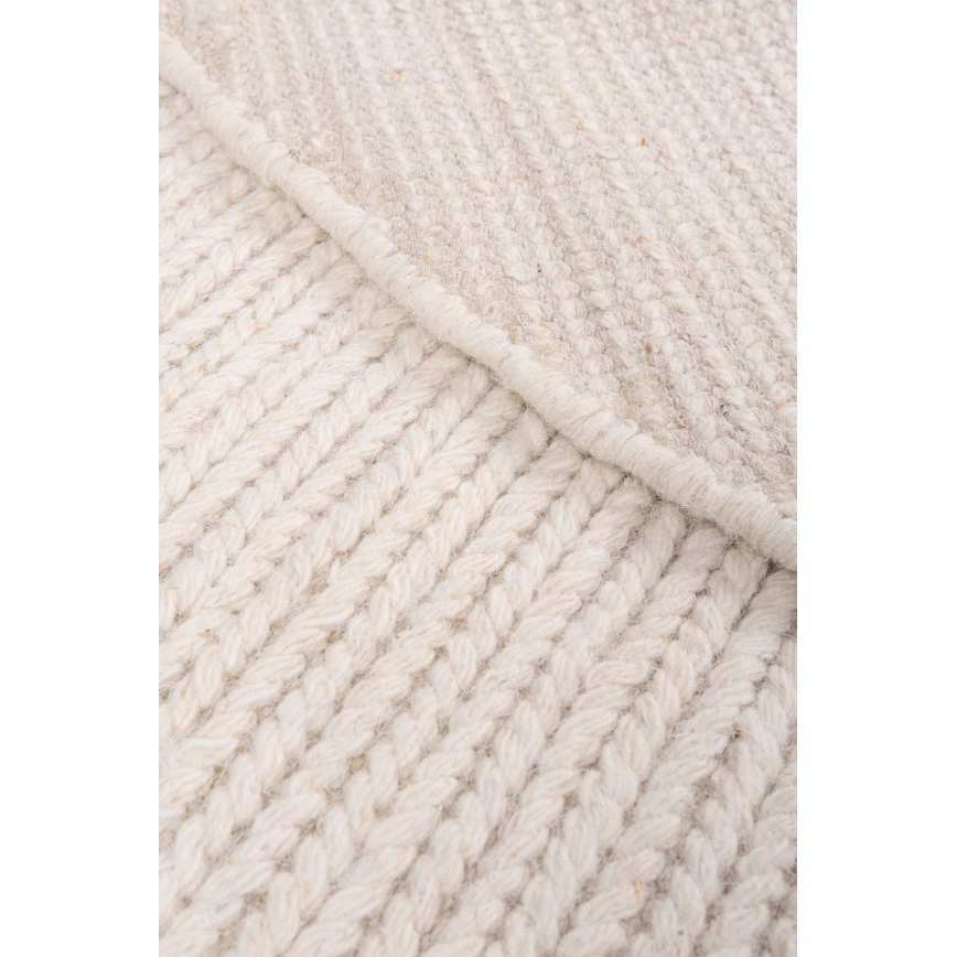 Tapis FIR WOOL 160 cm 2600 g/m2 crème/naturel