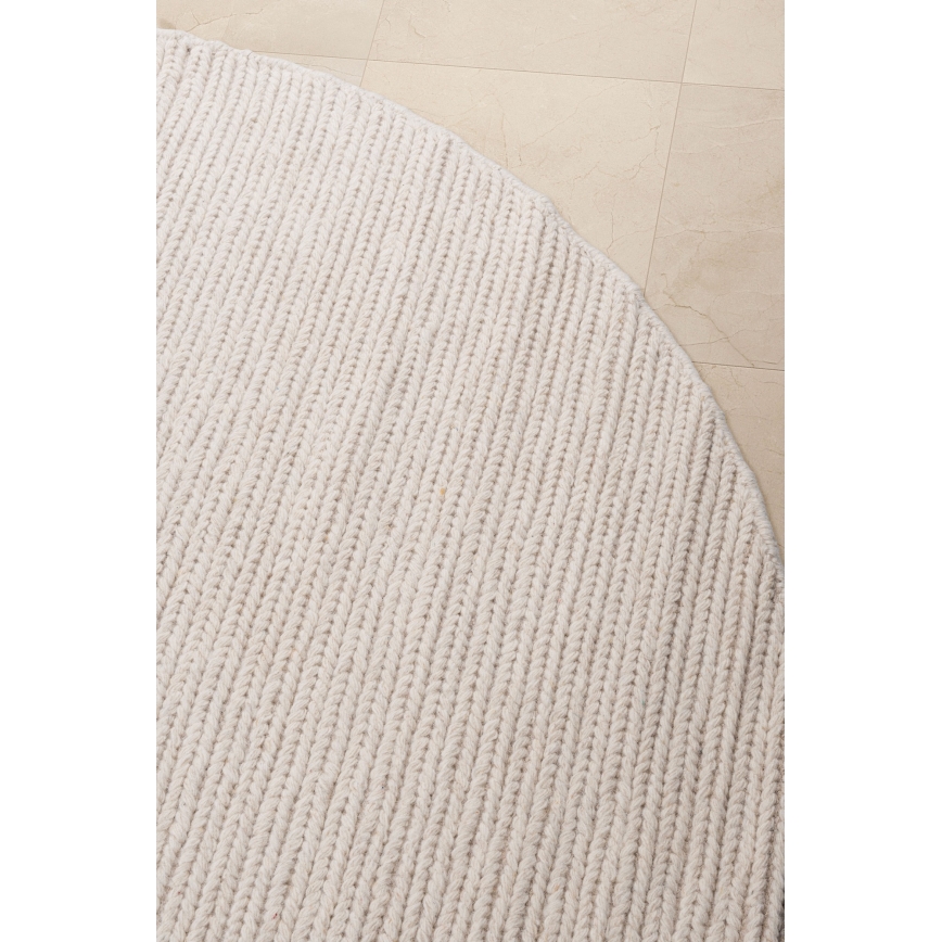 Tapis FIR WOOL 160 cm 2600 g/m2 crème/naturel