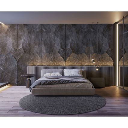 Tapis FIR WOOL 160 cm, 2600 g/m², anthracite/naturel