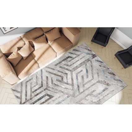 Tapis GRECE 80 x 150 cm, 2150 g/m², beige/gris