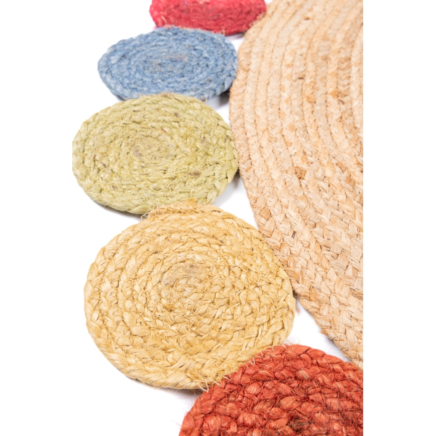 Tapis JUTA 120 cm multicolore/naturel