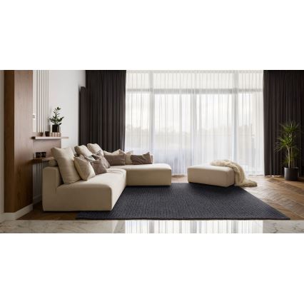 Tapis naturel FIR WOOL 120x170 cm 2600 g/m2 anthracite