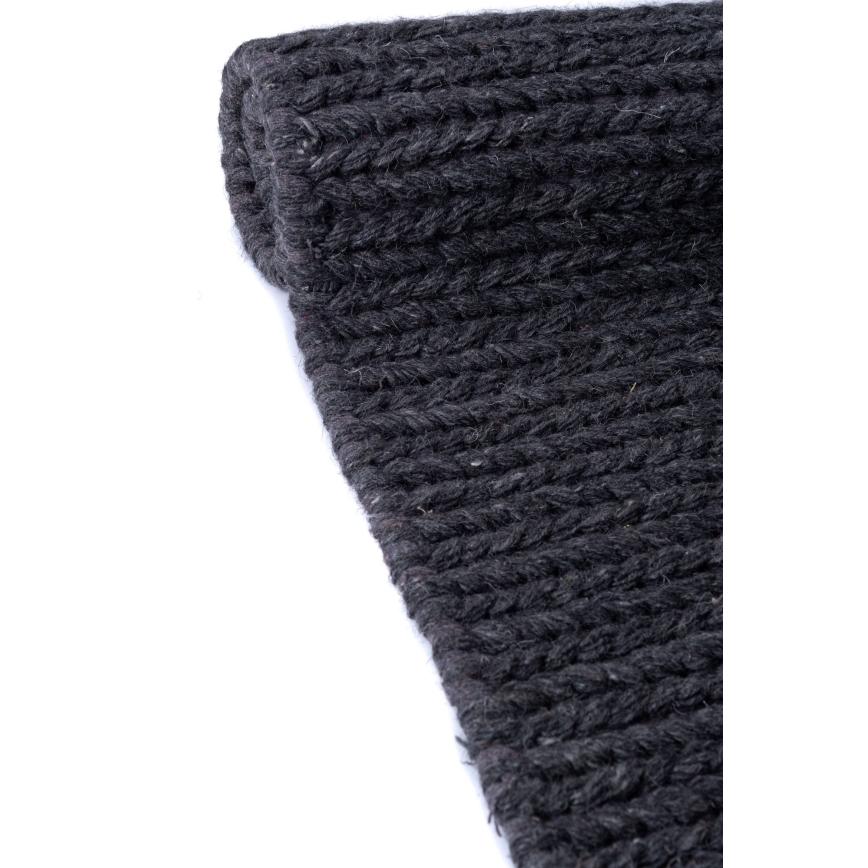 Tapis naturel FIR WOOL 120x170 cm 2600 g/m2 anthracite