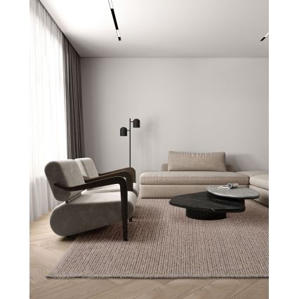 Tapis naturel FIR WOOL 160x230 cm 2600 g/m2 beige