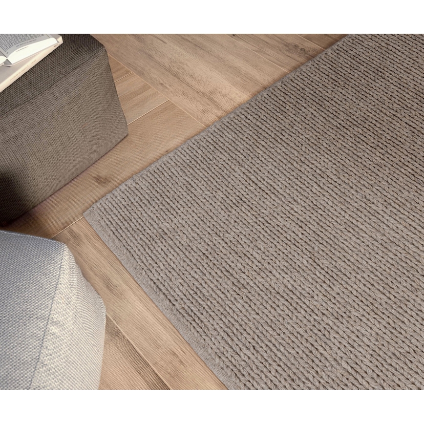 Tapis naturel FIR WOOL 160x230 cm 2600 g/m2 beige