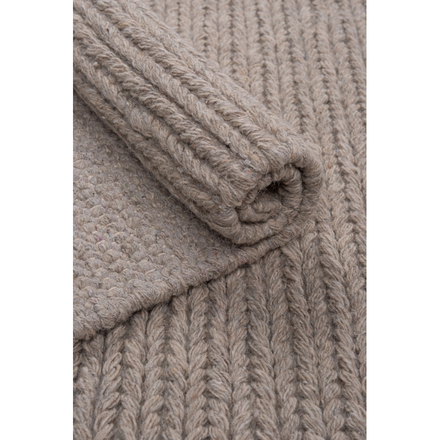 Tapis naturel FIR WOOL 160x230 cm 2600 g/m2 beige