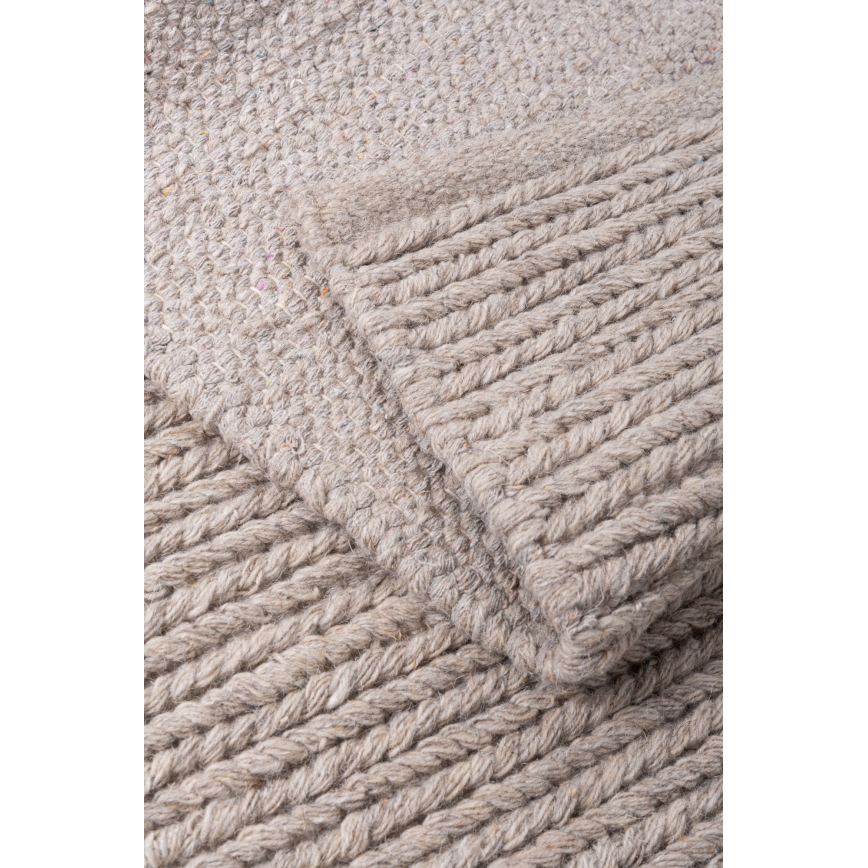 Tapis naturel FIR WOOL 160x230 cm 2600 g/m2 beige