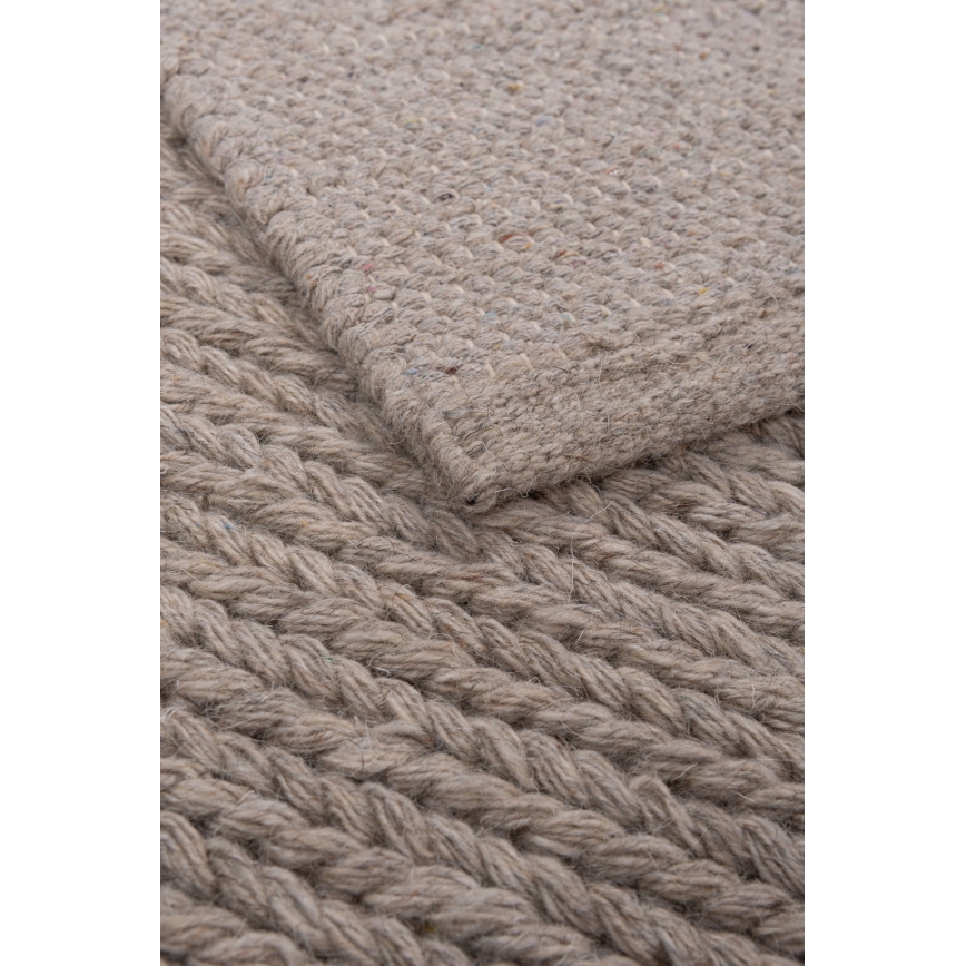 Tapis naturel FIR WOOL 160x230 cm 2600 g/m2 beige