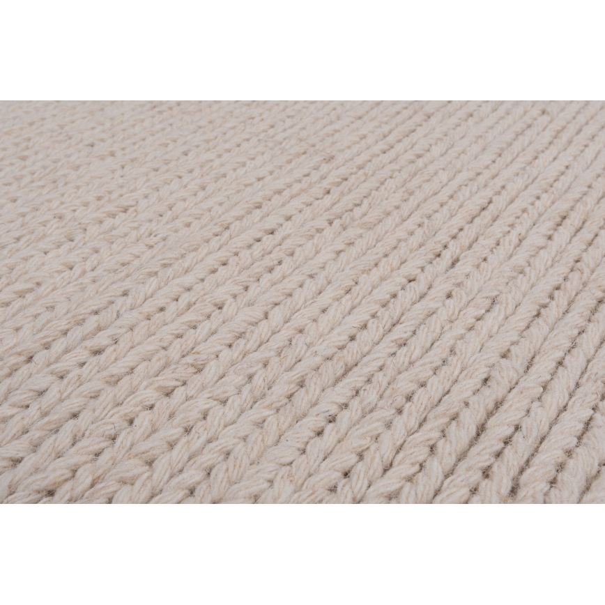 Tapis naturel FIR WOOL 160x230 cm 2600 g/m2 crème