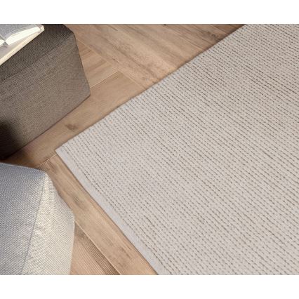 Tapis naturel FIR WOOL 200x300 cm 2600 g/m2 crème