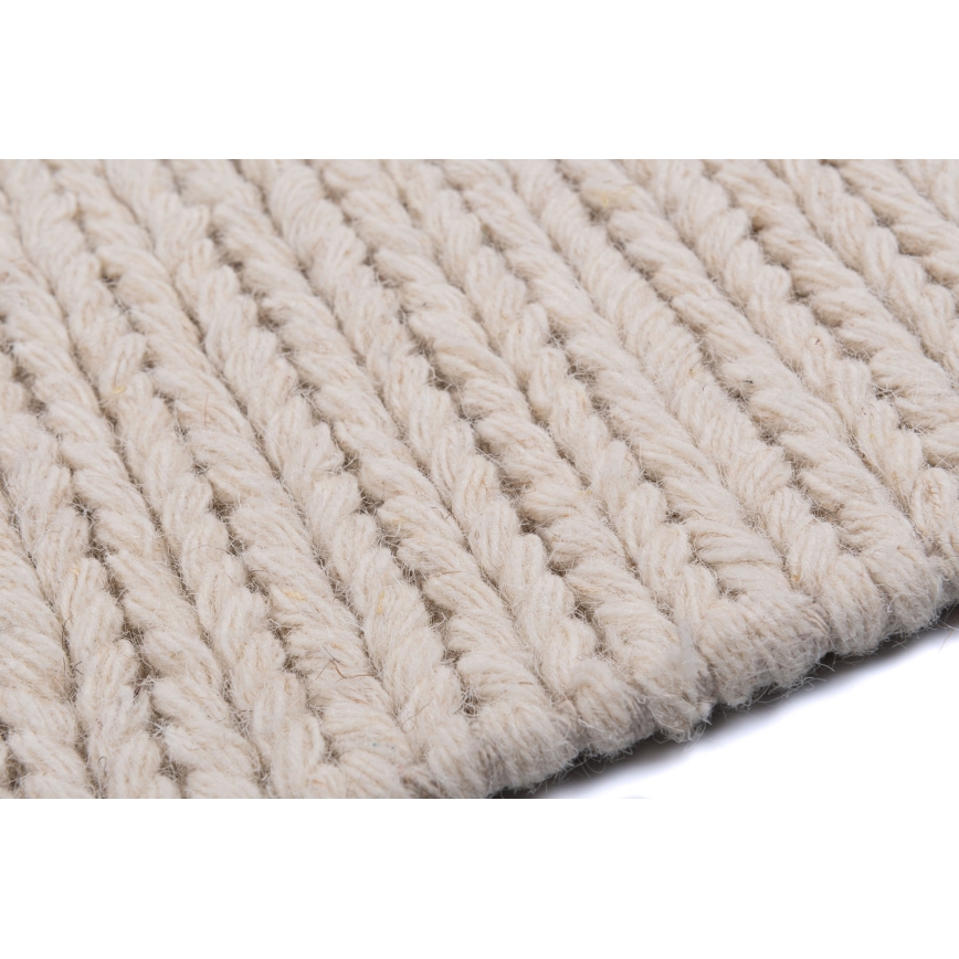 Tapis naturel FIR WOOL 200x300 cm 2600 g/m2 crème