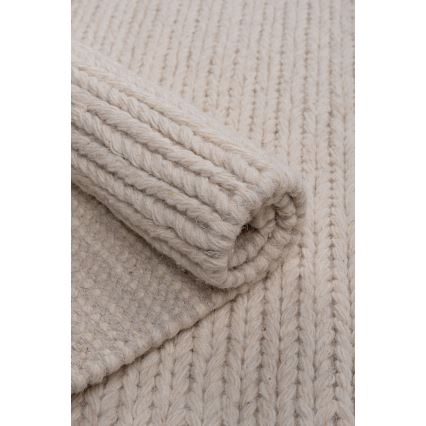 Tapis naturel FIR WOOL 70x140 cm 2600 g/m2 crème