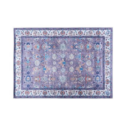 Tapis oriental antidérapant PRINT SHINE 120 x 170 cm bleu
